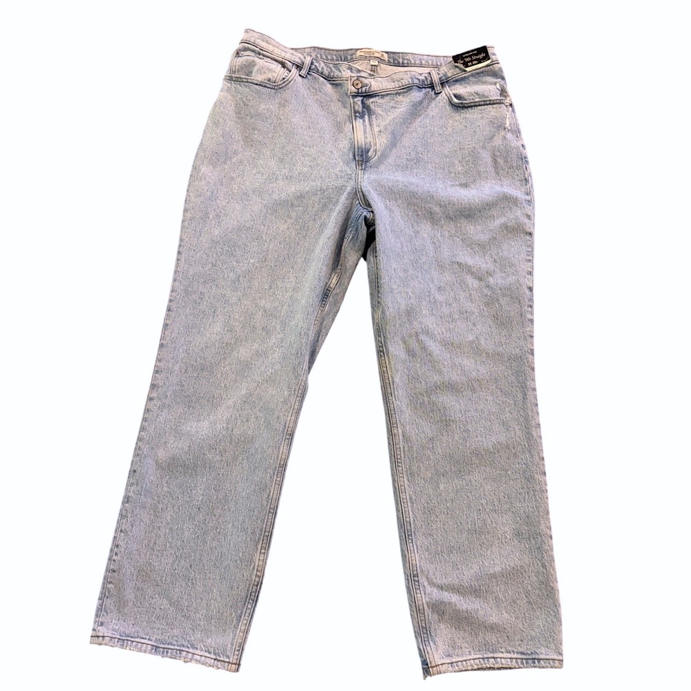 Abercrombie & Fitch The '90s Straight Ultra High Rise Curve Love Jeans 35/20R